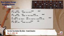I've Got You Under My Skin - Frank Sinatra Guitar Backing Track with scale, chords and lyrics