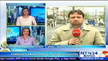 Ecuador aceptará que forenses argentinos investiguen asesinato de turistas si es el deseo de las familias