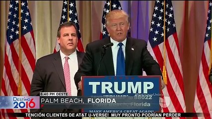 Donald Trump celebra su triunfo en el supermartes