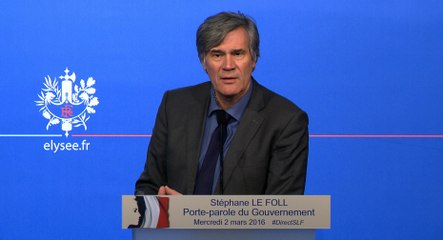 Point de presse de Stéphane Le Foll, le 2 mars 2016
