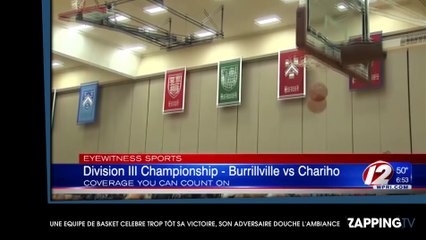 Une équipe de basket célèbre sa victoire trop tôt, son adversaire douche l’ambiance (vidéo)