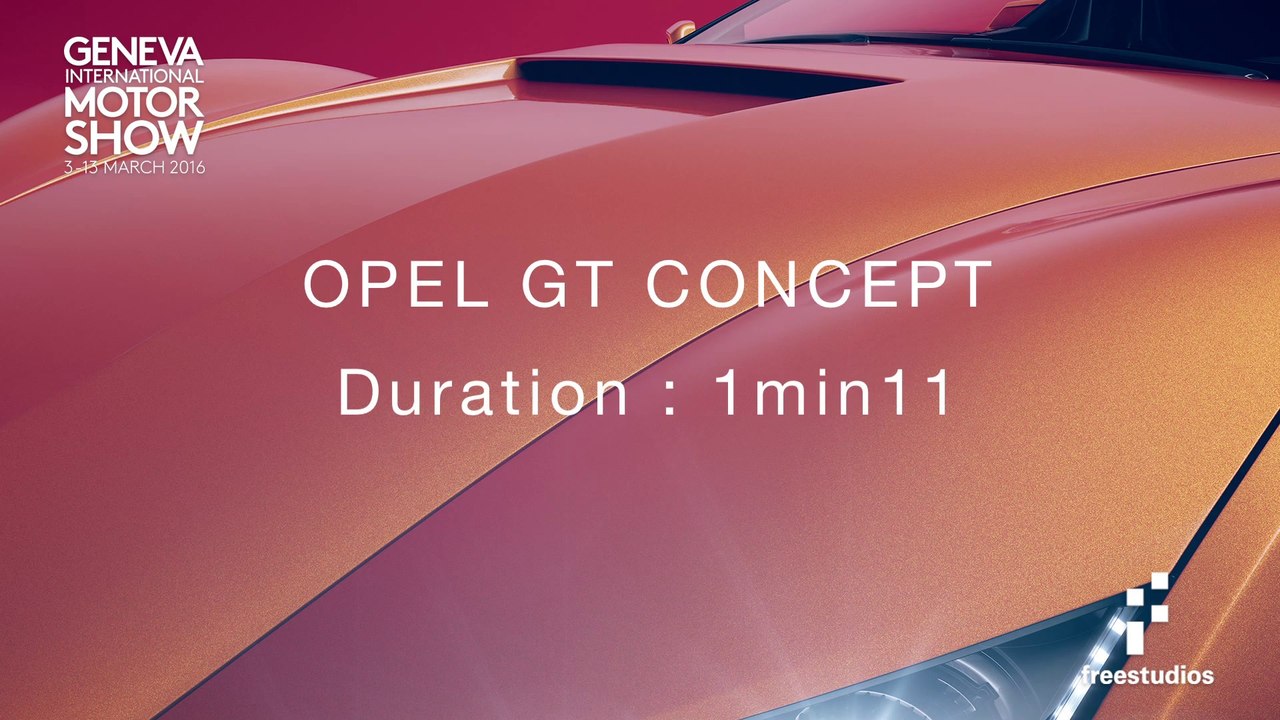 Opel GT Concept Live Al Salone di Ginevra 2016