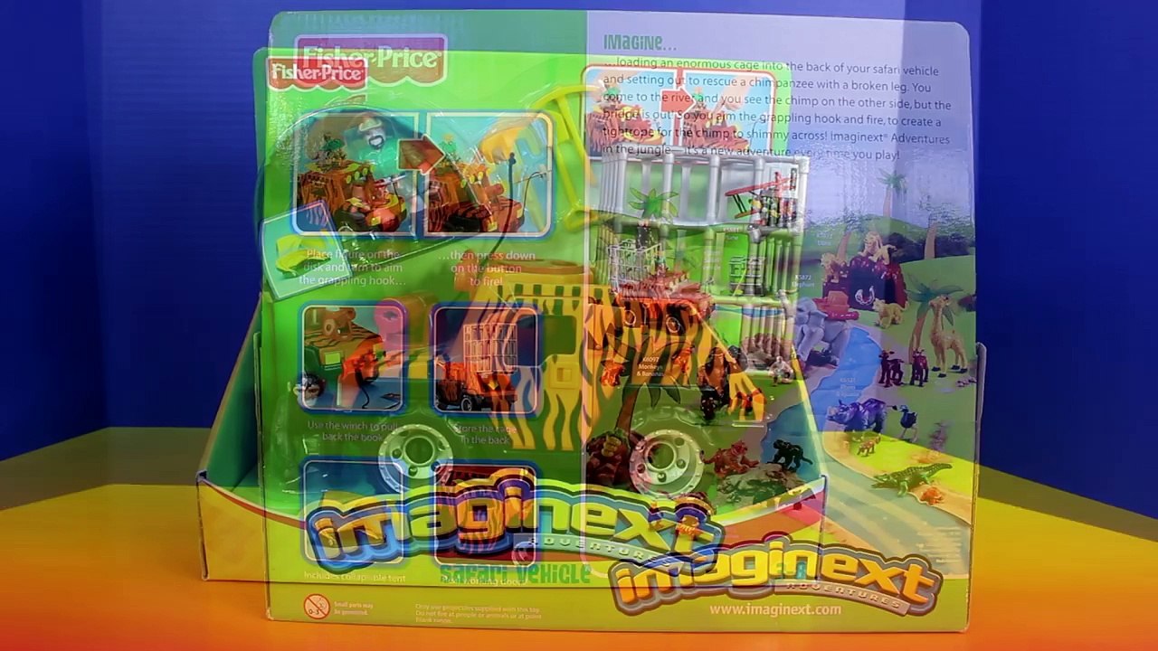Imaginext Safari ATV Vehicle Goes on Safari With Chimpanzee & Safari Joe Toy Story Time
