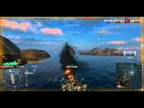 World of Warships gameplay. Arkansas Beta Confederate