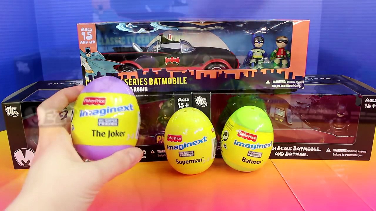 Imaginext Surprise Eggs with Mezitz DC Batmobil...