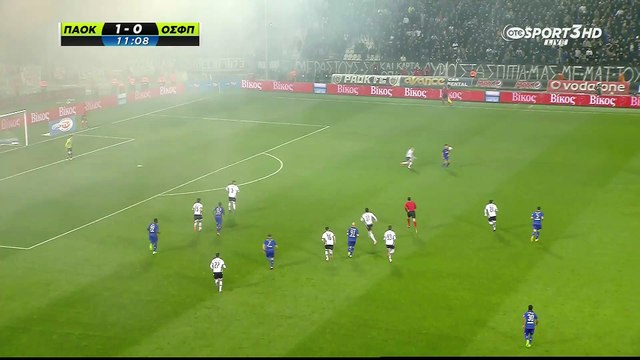 ΠΑΟΚ - Ολυμπιακός: Το σουτ του Φουστέρ