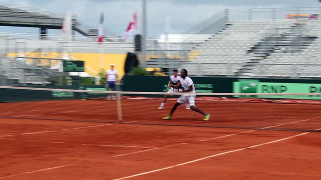 Coupe Davis 2016 - Le duel Tsonga/Gasquet contre Monfils/ERV sous le yeux de Noah