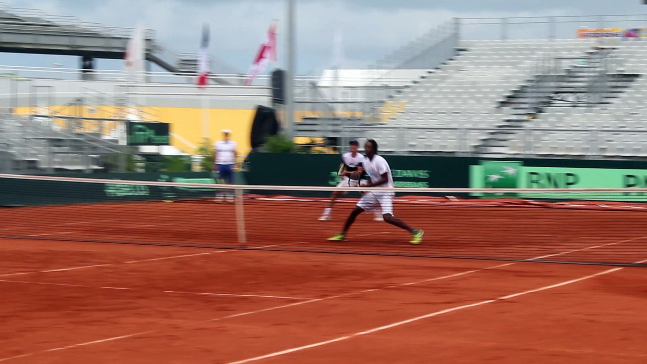 Coupe Davis 2016 - Le duel Tsonga/Gasquet contre Monfils/ERV sous le yeux de Noah