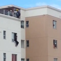 A police officer thwarts a suicide attempt