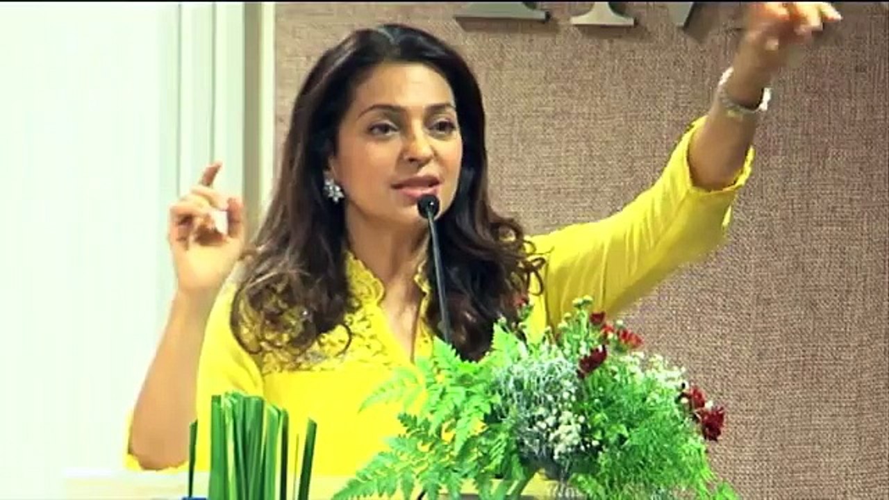 Juhi Chawla BIG Busty Assets EXPOSED In Wet Cloths