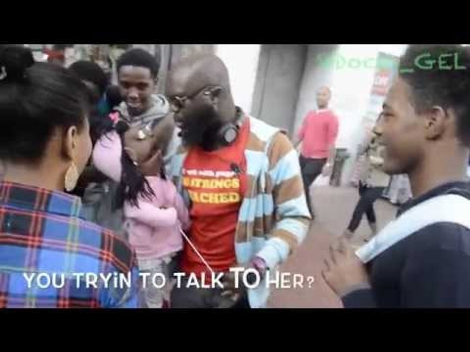 Street Ventriloquist talking trash (Cindy Hot Chocolate)