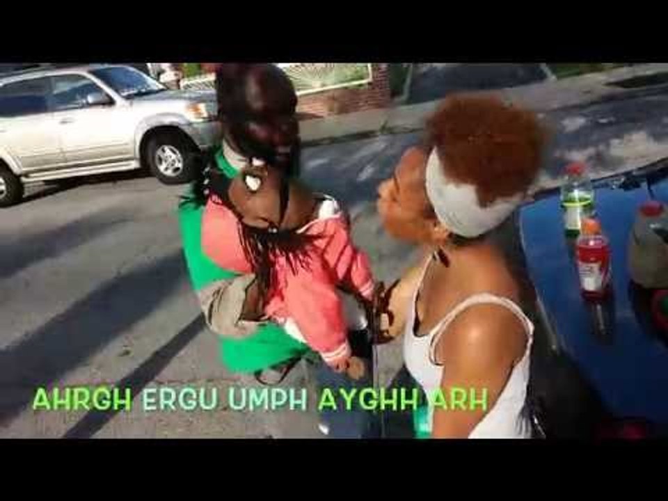 Woman arguing with puppet (Cindy Hot Chocolate) #DontBeaBully