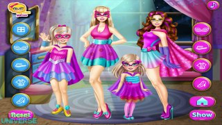 Super Barbie Sisters Transform Dress Up Game for Girls