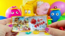Kinder surprise Jouets Peppa pig Minnie mouse Disney Congelés Play doh ballons voiture Spid - 2016