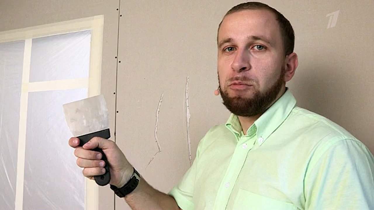 Как зашпаклевать трещины на гипсокартоне