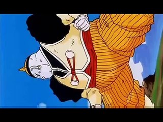 Vegeta turns super saiyan for the first time.