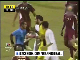 Players beat up the referee