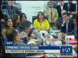 Opiniones divididas sobre el proyecto de reforma laboral