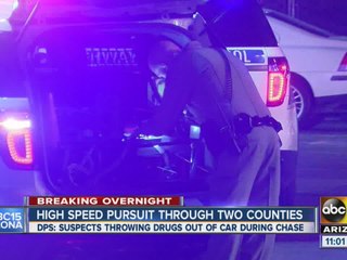 High-speed chase ends near Interstate 17