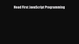 Read Head First JavaScript Programming Ebook Free