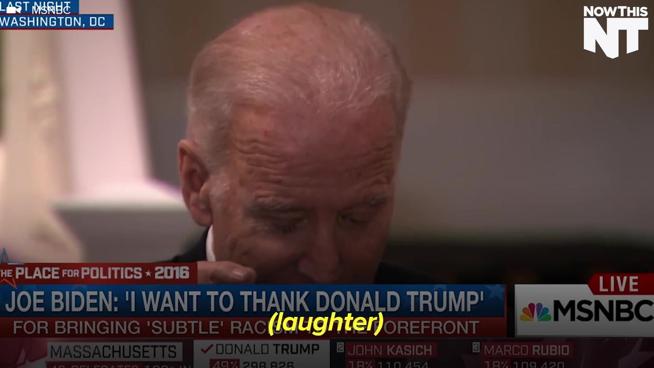 Biden Thanks Trump For Showing That Racism Still Exists