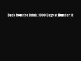 Download Back from the Brink: 1000 Days at Number 11 Ebook Online