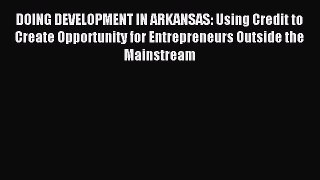 Read DOING DEVELOPMENT IN ARKANSAS: Using Credit to Create Opportunity for Entrepreneurs Outside