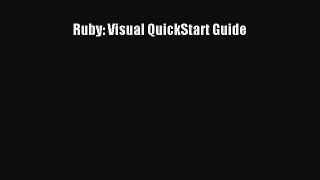 Read Ruby: Visual QuickStart Guide Ebook Free