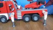 Bruder. Большая пожарная машина Scania с выдвижной лестницей. Игрушка для детей. 03590. Bruder Toys