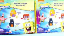 Nickelodeon Spongebob Squarepants Pineapple House Krusty Krab SquidWards Mini Playset