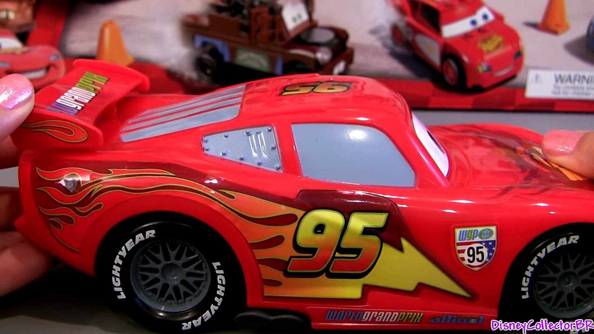 Cars World Grand Prix Lightning Mcqueen Talking Car Disney Pixar Wgp By Disneycollector Video Dailymotion