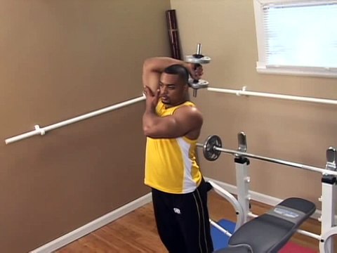 Bodybuilding Exercises Bodybuilding Overhead Triceps Dumbbell Extension
