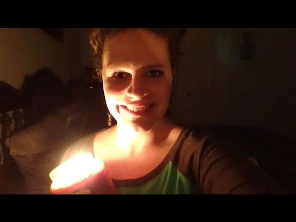 ♥ASMR♥ Positive Affirmations Whispered Ear To Ear By Candlelight + Tapping On A Glass Candle
