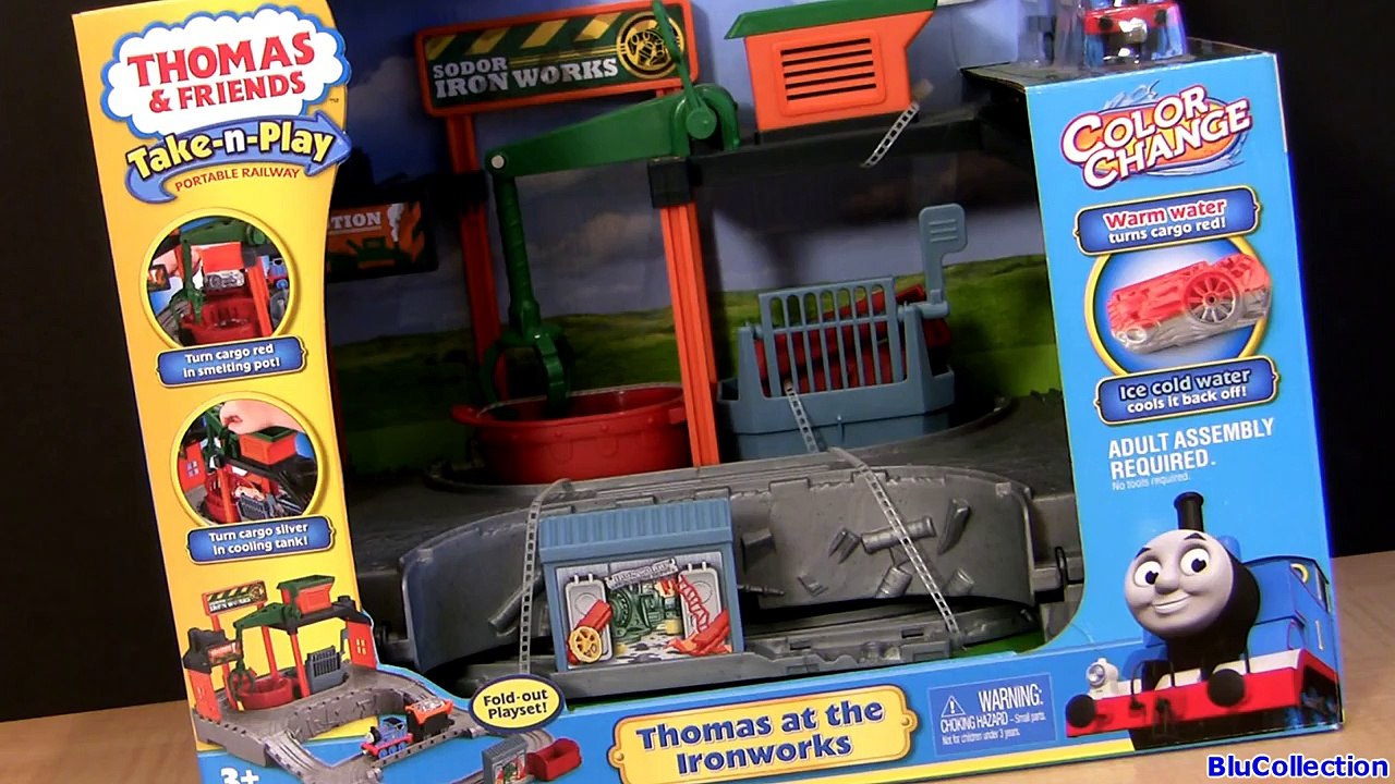 Thomas At the Ironworks Color Changers Playset Take n Play Collection Thomas & Friends Trains Cars