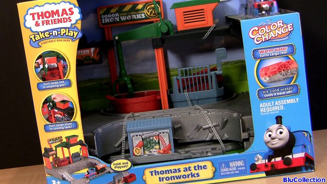 Thomas At the Ironworks Color Changers Playset Take n Play Collection Thomas & Friends Trains Cars