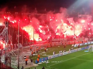 All Hell Breaks Loose After Red Card in 90th Minute of PAOK - Olympiakos