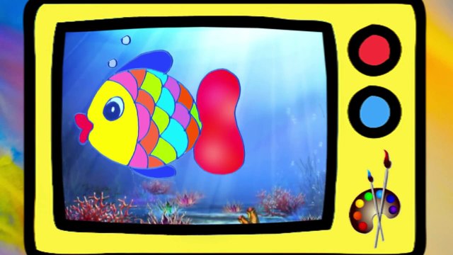 Resimler çizelim Balık Çocuklar için eğitici çizgi film