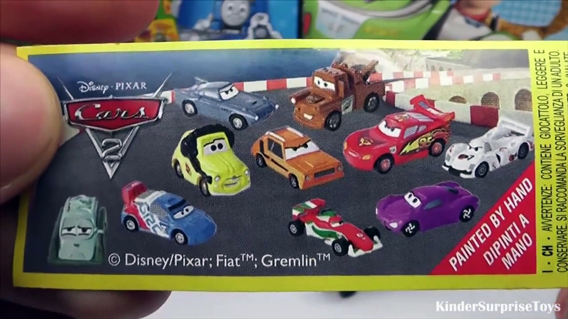 kinder joy disney pixar cars