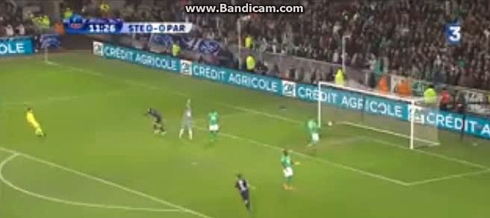 GOAL-Edinson Cavani  HD - Saint Etienne 0-1 PSG - 02-03-2016 Coupe de France