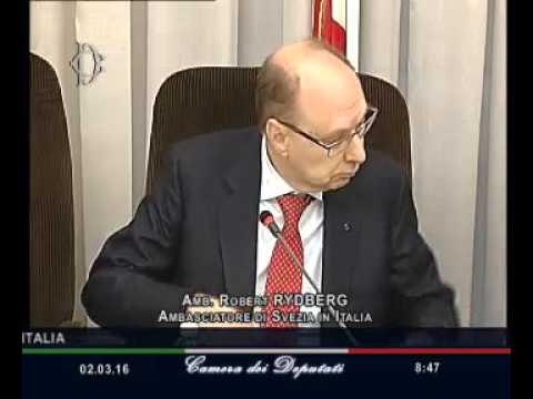 Roma - Audizione Ambasciatore di Svezia in Italia, Rydberg (02.03.16)