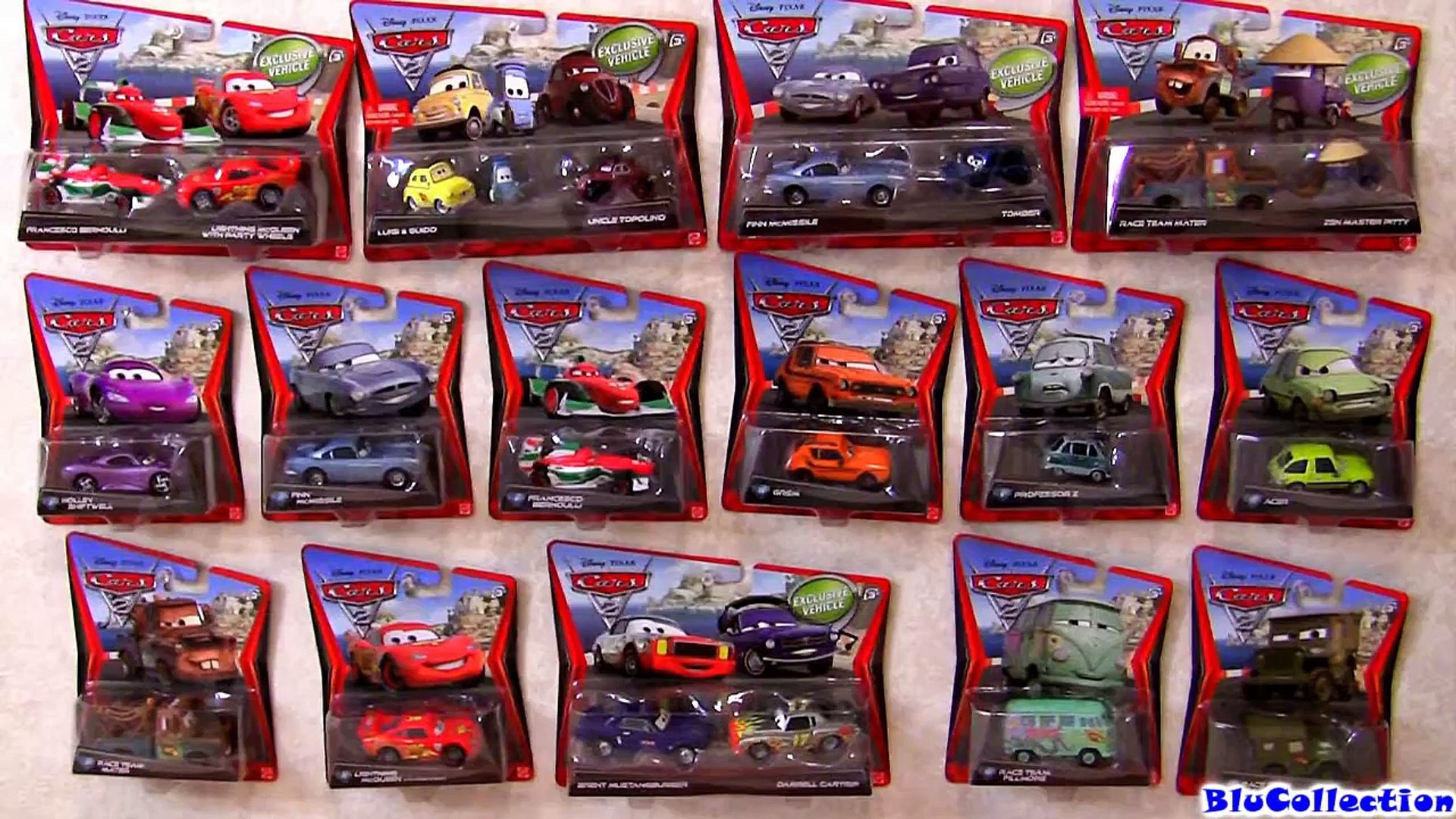 Cars 2 Race Team Fillmore, Race Team Mater, Francesco Bernoulli Disney Pixar  toys by Blucollection - Dailymotion Video