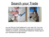 Tradesman Tracker - Free Listing