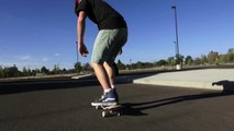 Skateboarder Performs Impressive Street Trick