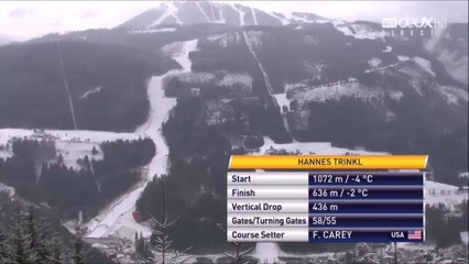 Slalom géant H, Hinterstoder n°1 (26 février 2016), 1ère manche