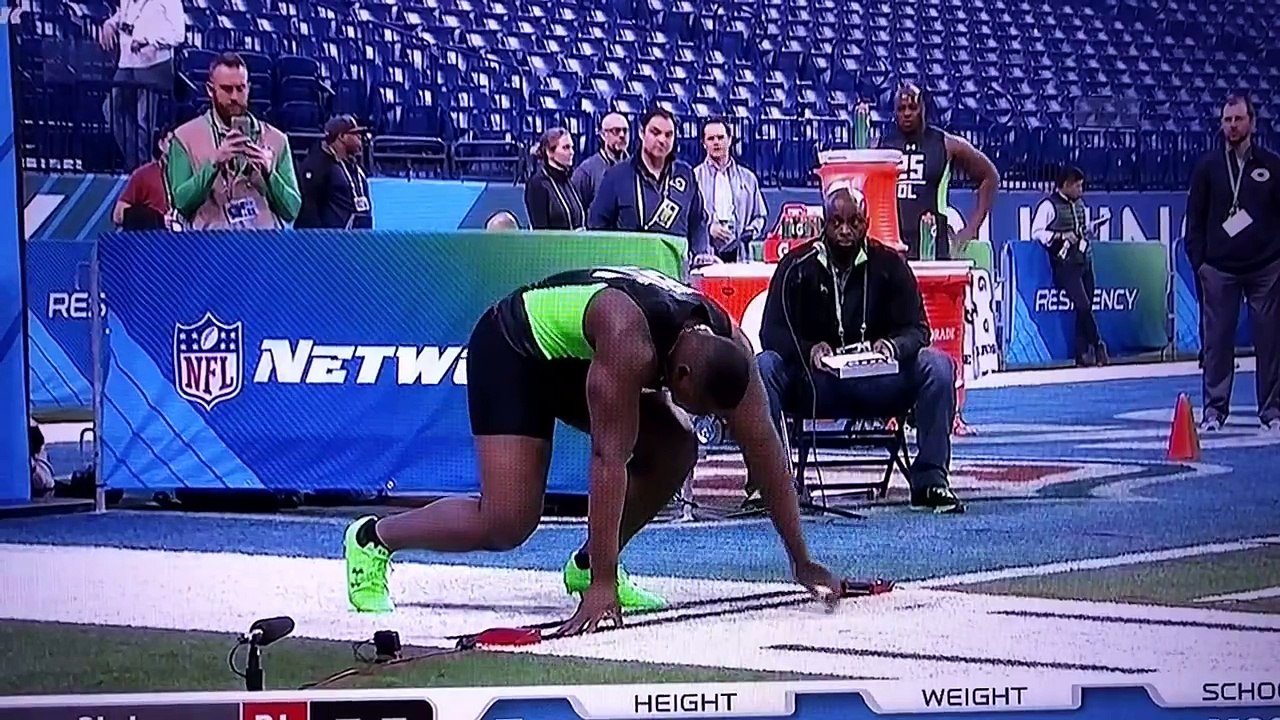 Chris Jones NFL Combine flub