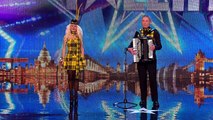 Will folk dance act Arlene and Doug shake things up? | Audition Week 2 | Britain's Got Talent 2015