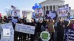 Protesters rally as arguments begin in key Supreme Court abortion case