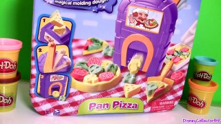 Pizzeria Moon Dough Pan Pizza Playset with Magical Oven Toy - Play Doh Kitchen Baking Toy