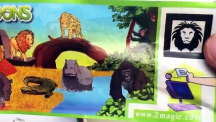 Kinder surprise egg Natoons jungle animals chocolate toy Animales de la selva Huevos Kinde