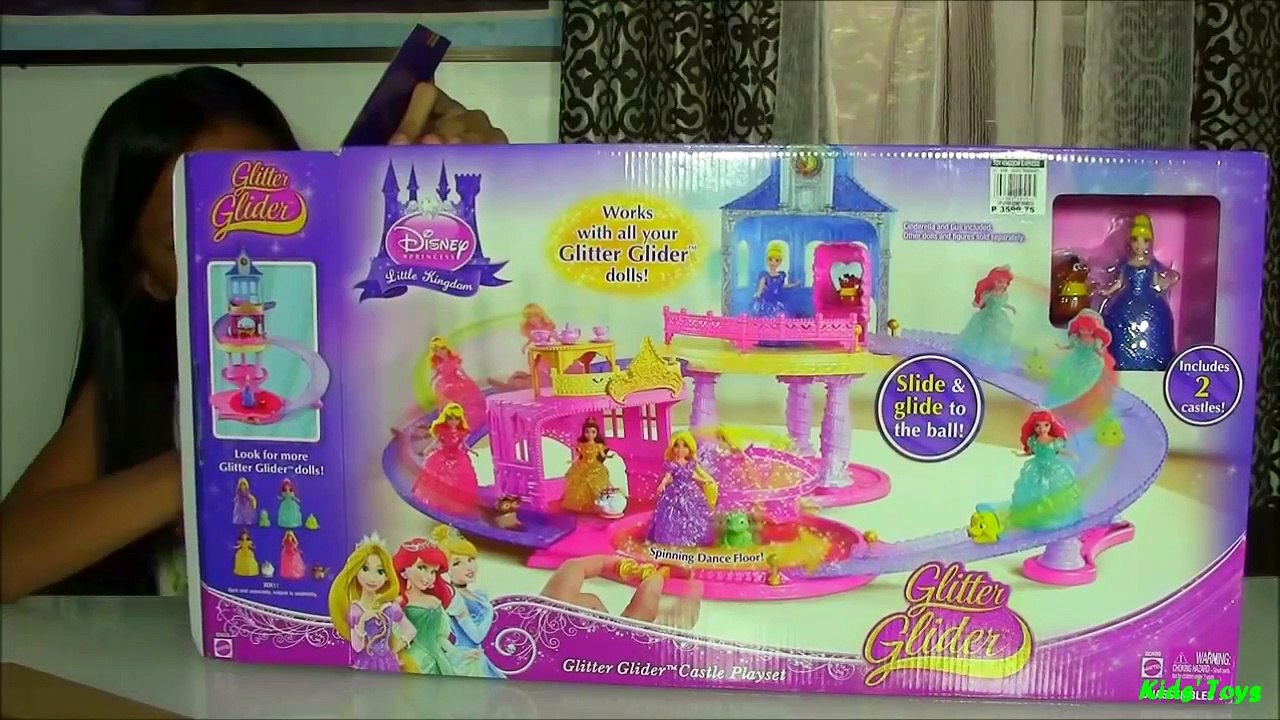 glitter glider castle playset